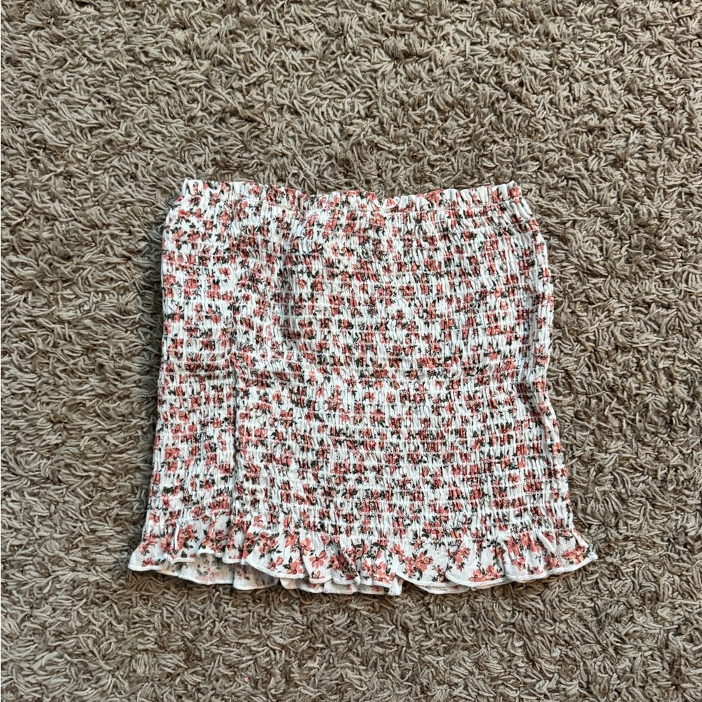 forever 21 floral tube top size small